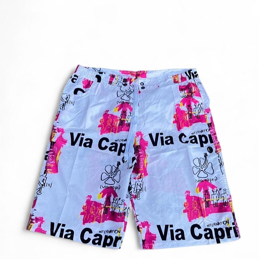 Quiksilver “Via Capri” Deadstock Board Shorts, Size 36